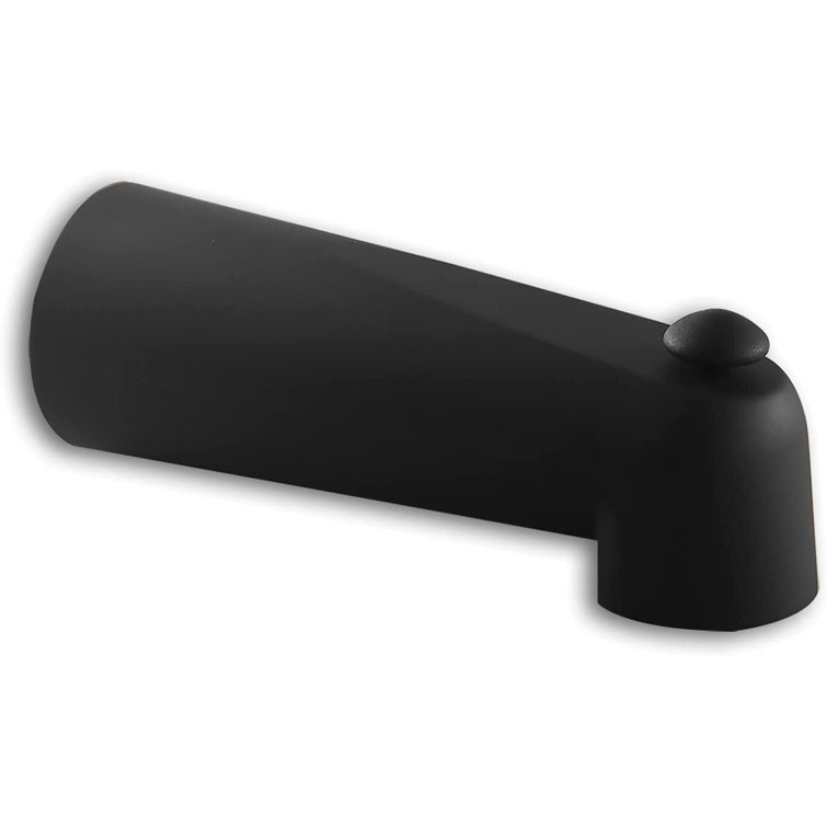 Matt Black Wall Mounted Waterfall Faucet with Diverter