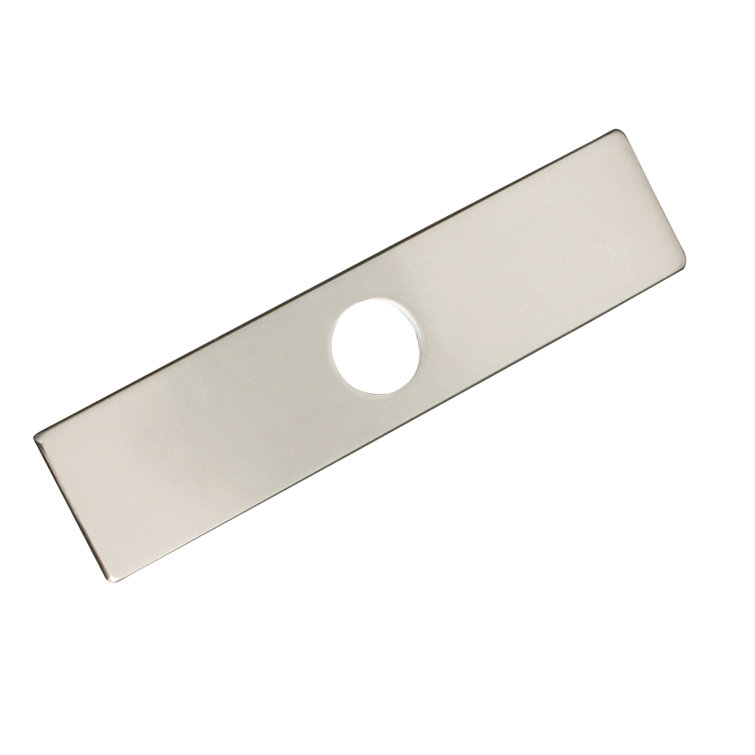 Brushed Nickel Stainless Steel Kitchen Faucet Deck Plate