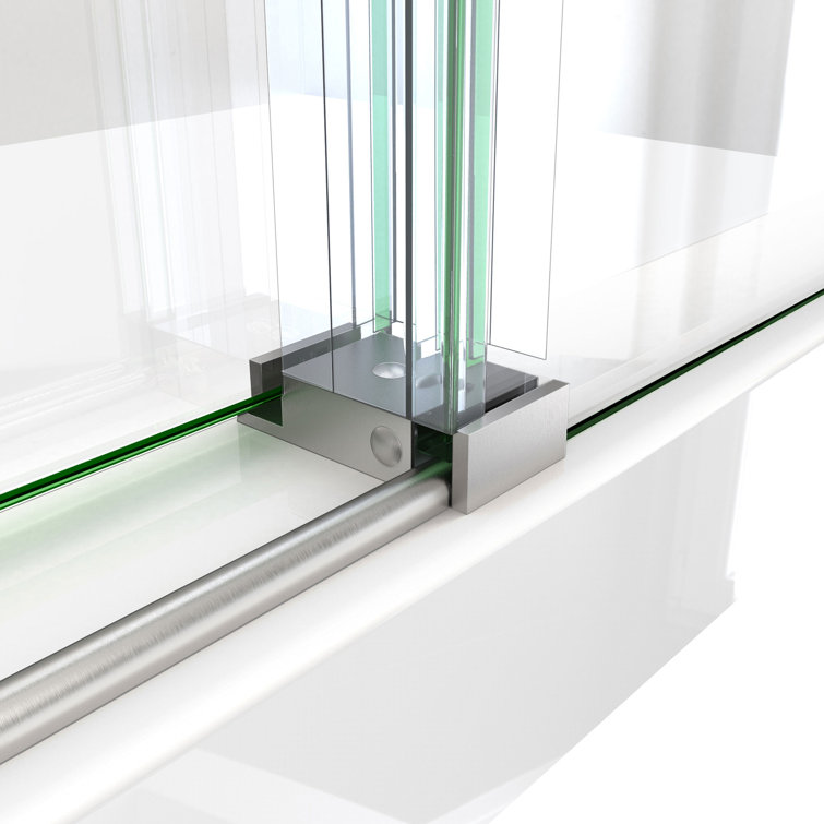 Enigma-X 48'' Frameless Clear Glass Sliding Shower Door