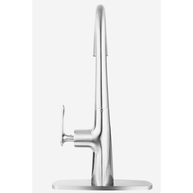 Brushed Nickel Touchless Pull Down Kitchen Faucet with Pull-out Spray