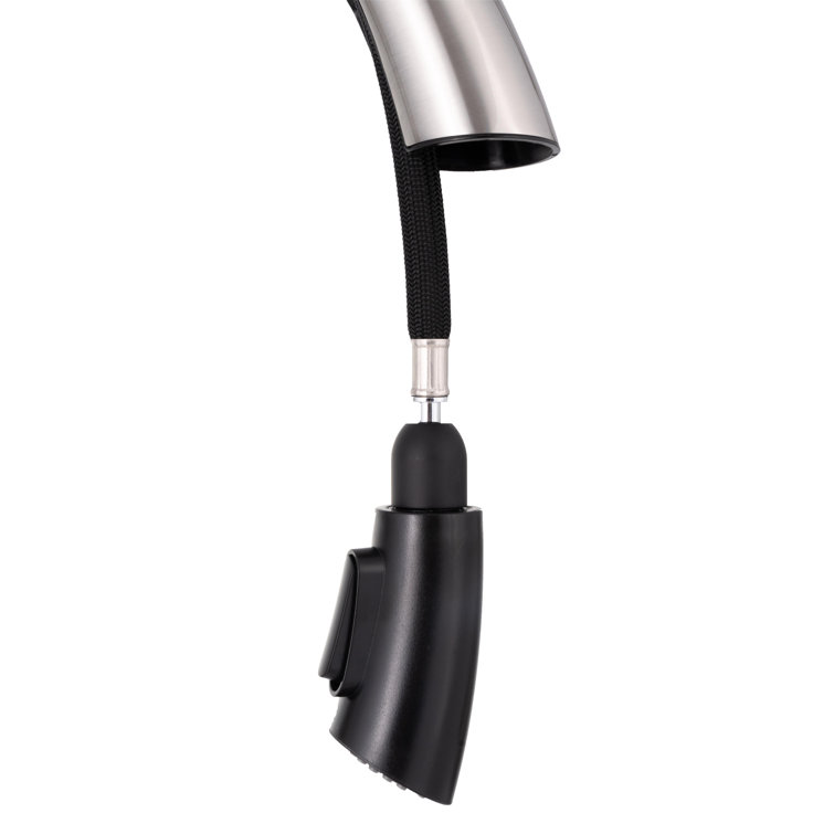 Brushed Nickel Touchless Pull Down Kitchen Faucet with Pull-out Spray