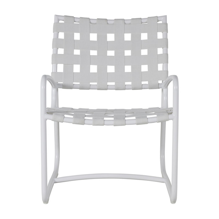 Chalk White Aluminum Weather Resistant Armchair