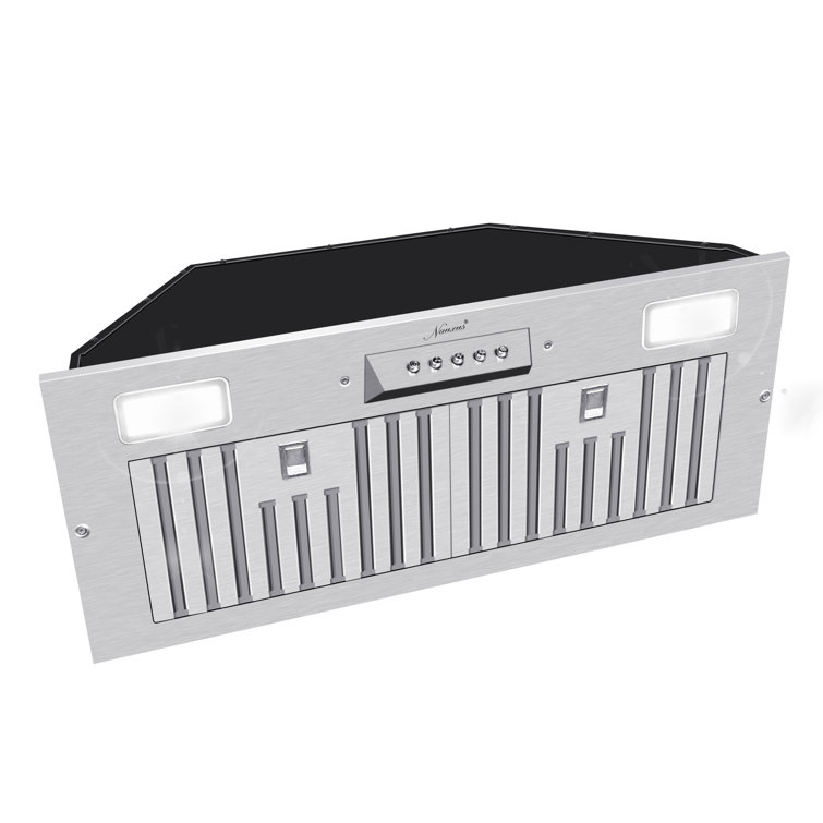 30 Inch Stainless Steel Range Hood Insert with Charcoal Filters and LED Lights