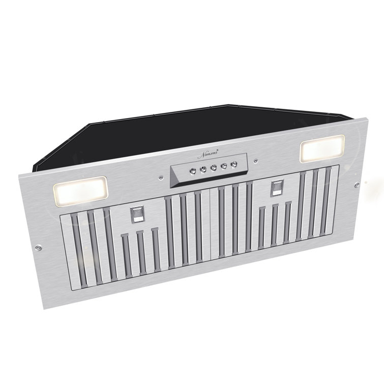 30 Inch Stainless Steel Range Hood Insert with Charcoal Filters and LED Lights