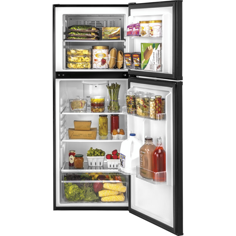 24" Black Energy Star Top Freezer Refrigerator