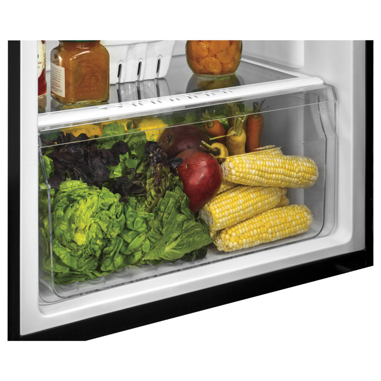 24" Black Energy Star Top Freezer Refrigerator
