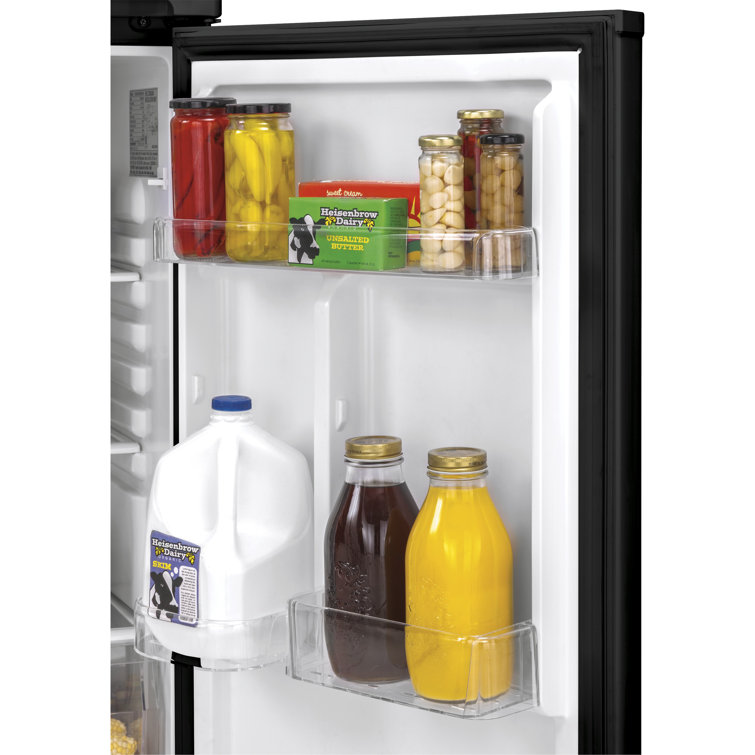 24" Black Energy Star Top Freezer Refrigerator