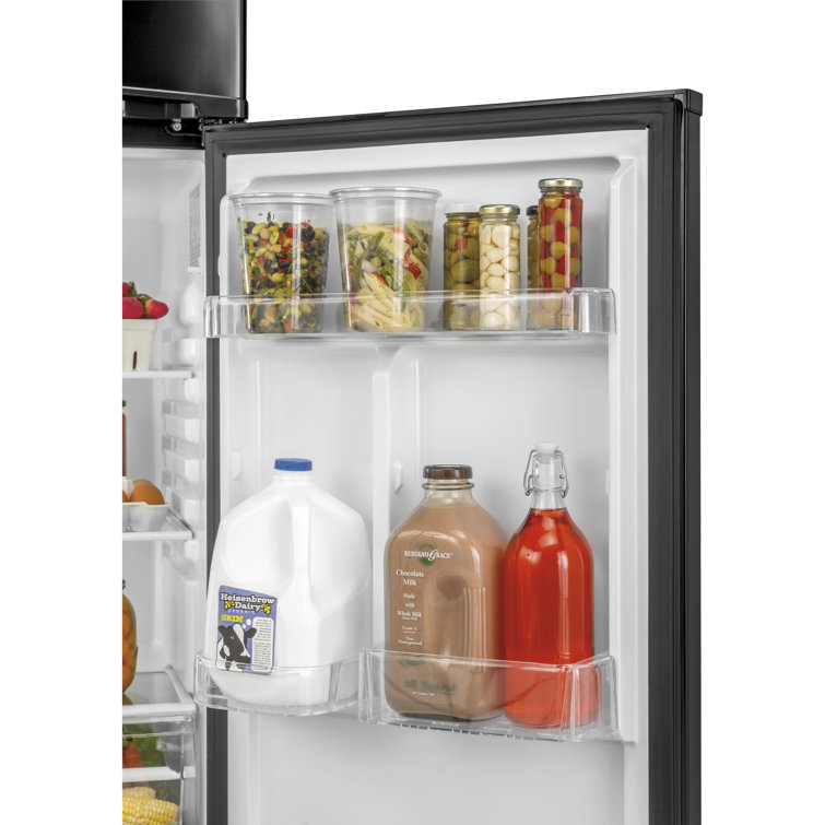 24" Black Energy Star Top Freezer Refrigerator