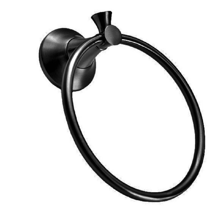 Arlington Matte Black 4-Piece Metal Bathroom Hardware Set