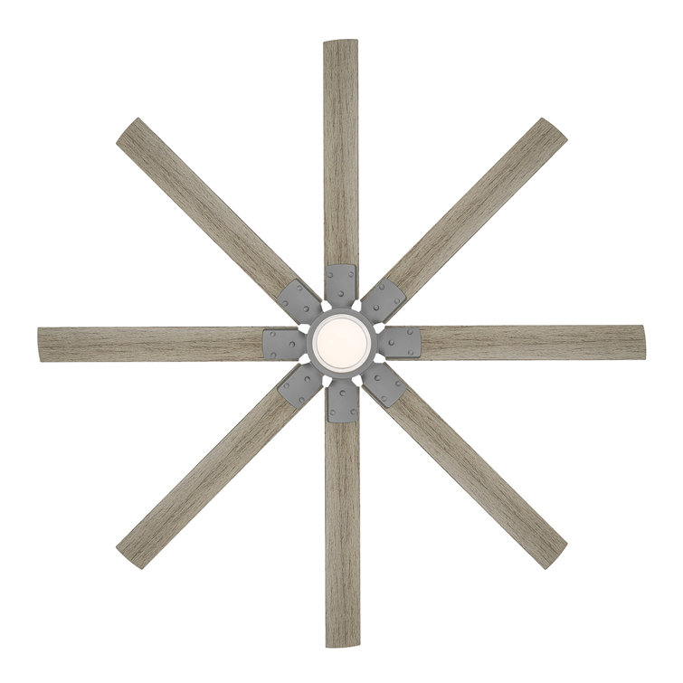 Renegade Graphite Weathered Wood 52" Smart Ceiling Fan with LED Light