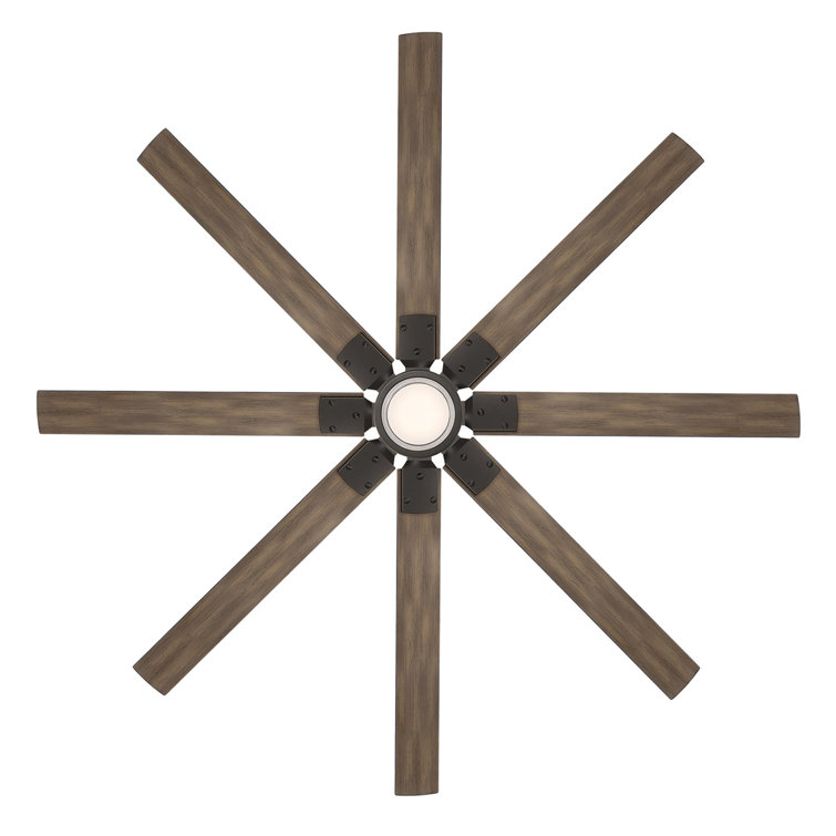 Renegade 52" Oil Rubbed Bronze Barn Wood Smart Ceiling Fan with LED Light
