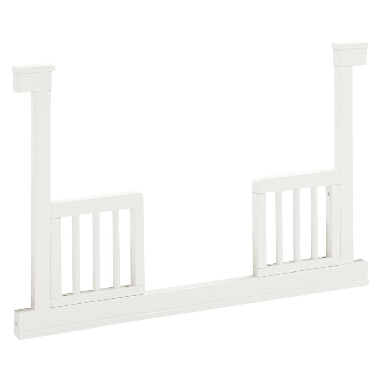 Warm White Wooden Toddler Bed Conversion Kit