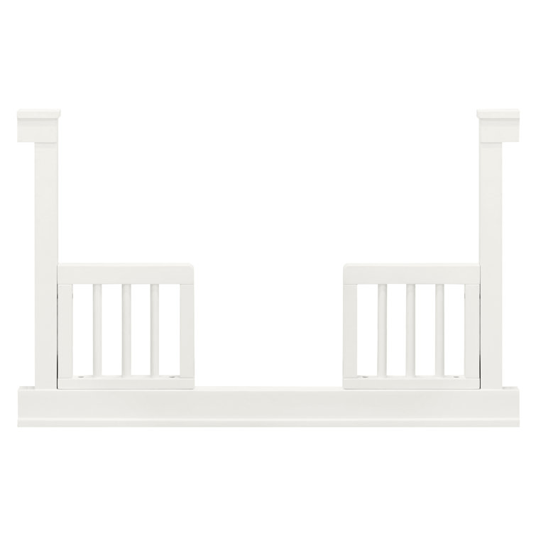 Warm White Wooden Toddler Bed Conversion Kit