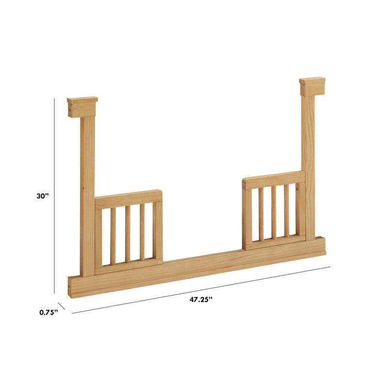 Honey Wood Toddler Bed Conversion Kit for Crib