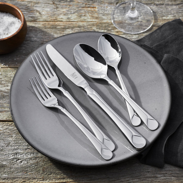 ZWILLING Provence 20-Piece 18/10 Stainless Steel Flatware Set, Silver