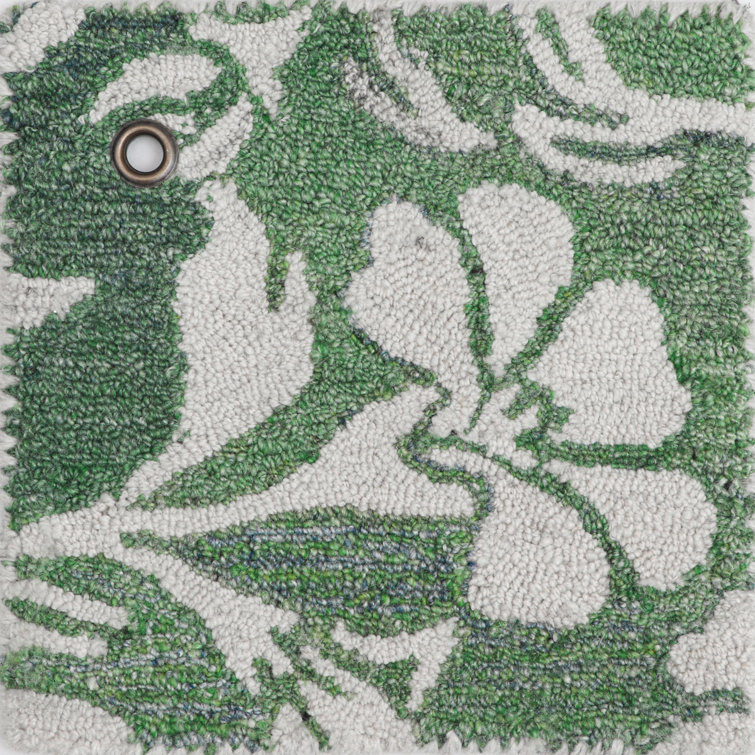 Ivory Tufted Synthetic Rectangular 2' x 3' Rug