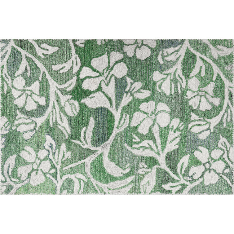Ivory Tufted Synthetic Rectangular 2' x 3' Rug