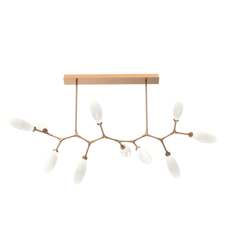 Fiori 26" Novel Brass Modern Branch LED Chandelier