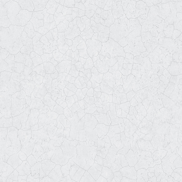 Gray and Metallic Silver Washable Faux Fabric Wallpaper