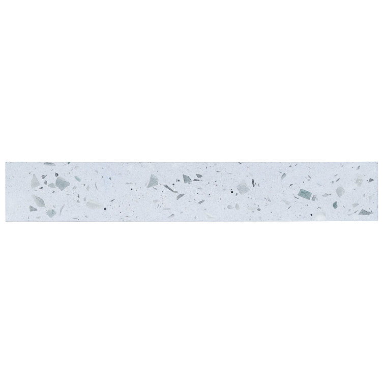 Fusion Brick 2.48" x 15.74" Denim Blue Terrazzo Subway Wall Tile