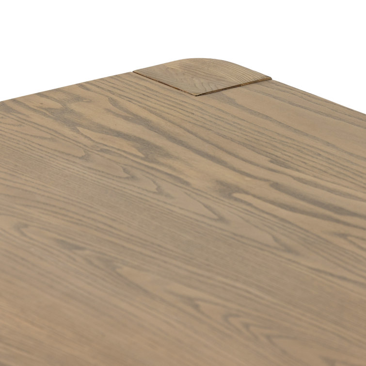 Dune Ash Extendable Rectangular Dining Table with Solid Wood Legs