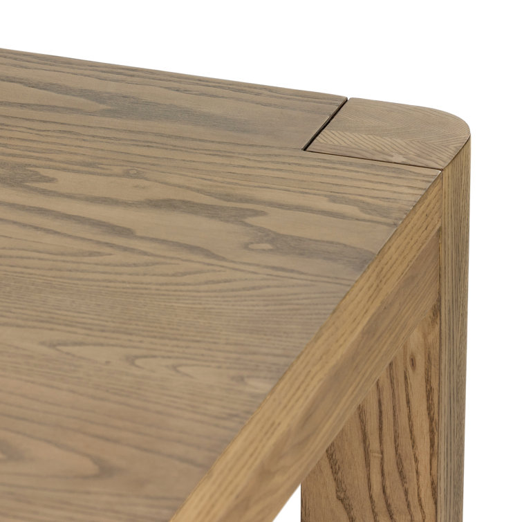 Dune Ash Extendable Rectangular Dining Table with Solid Wood Legs