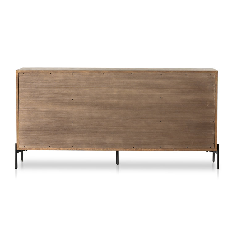 Amber Oak 9-Drawer Dresser with Soft Close and Levelers