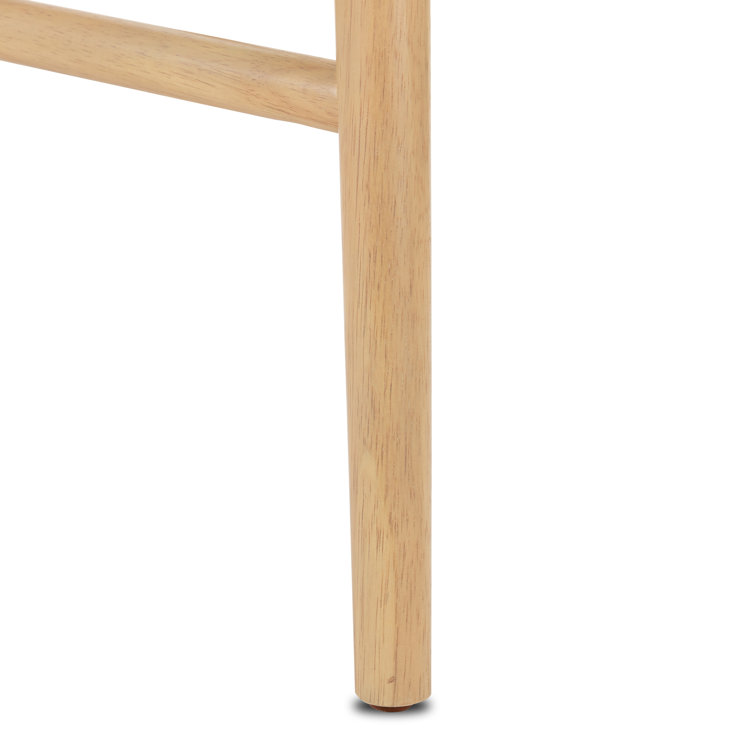 Essence Natural Solid Wood Saddle Style Counter Stool