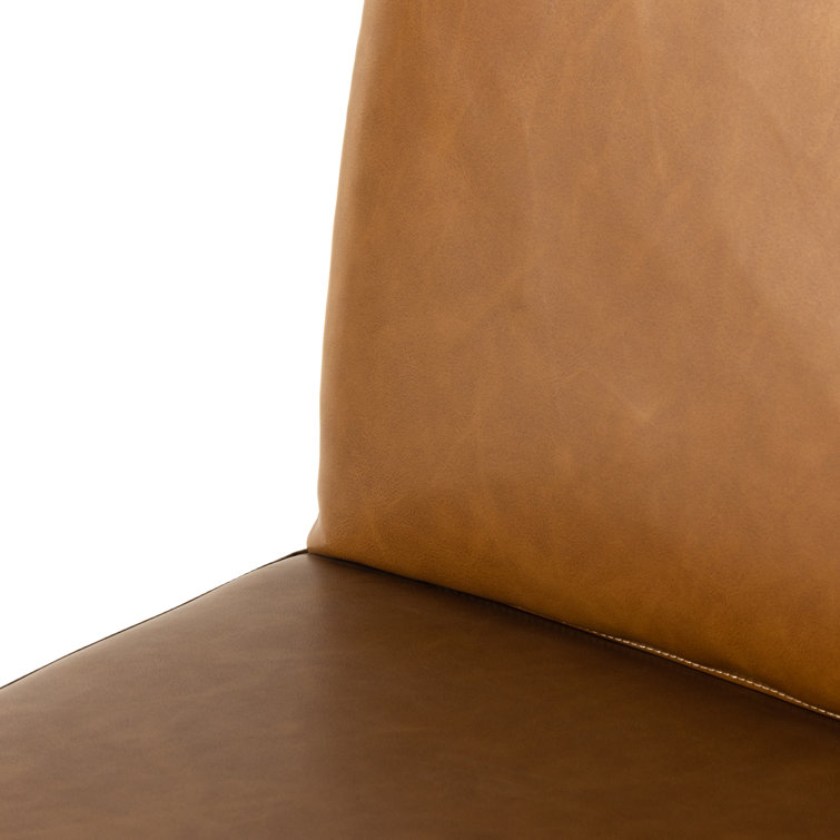 Sierra Butterscotch Leather and Oak Counter Stool