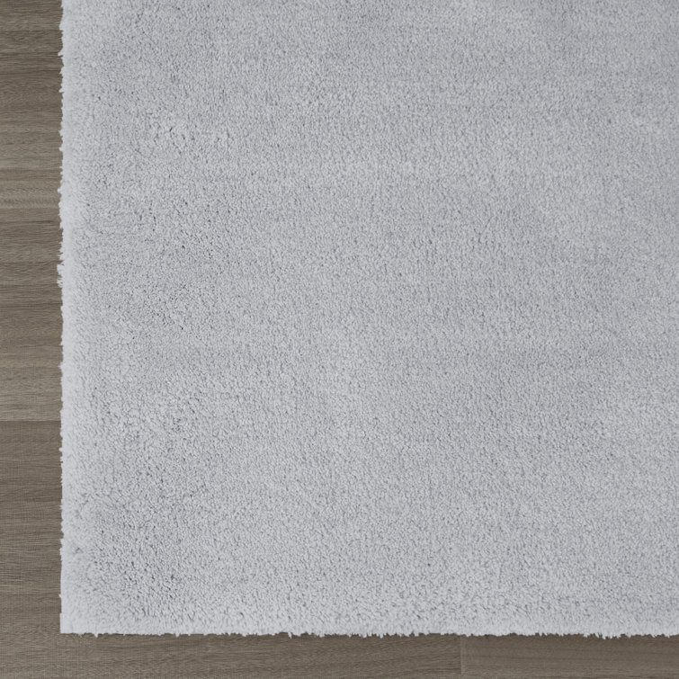 Luxurious Gray Microfiber Quick-Dry Spa Bath Rug