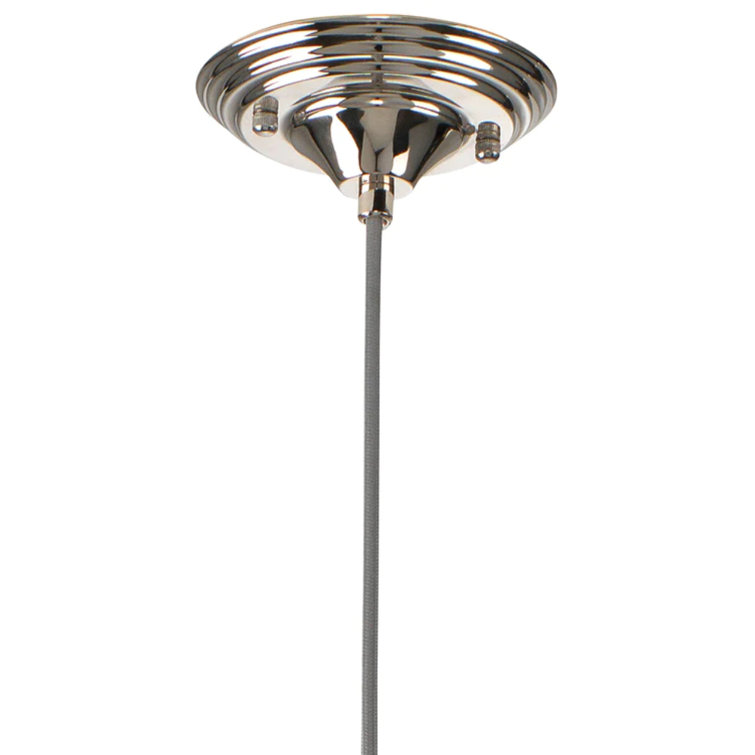Cornflower Blue Dimpled Glass Mini Pendant Light