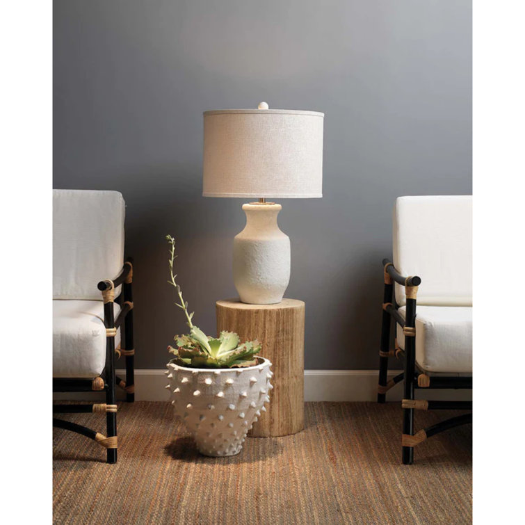Natural Blonde Cylindrical Wood End Table