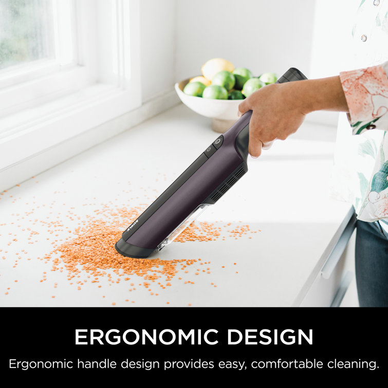 Mauve Portable Handheld Vacuum for Pets with Fabric Filter