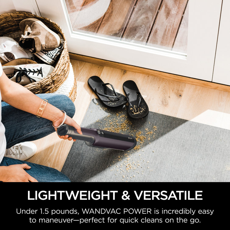 Mauve Portable Handheld Vacuum for Pets with Fabric Filter