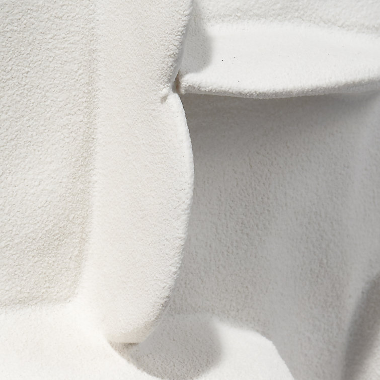 White Textured Ceramic Decorative Table Bowl