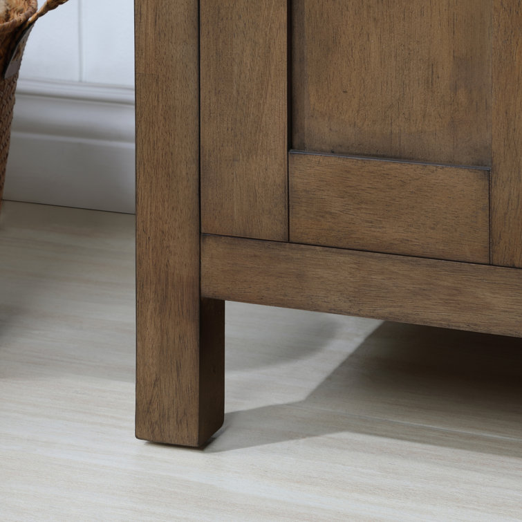 Almond Latte Freestanding Bathroom Vanity with Marble Top