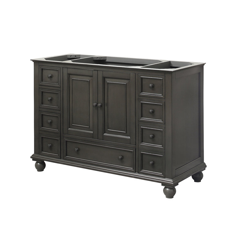 Thompson 48'' Charcoal Glaze Solid Wood Vanity Base
