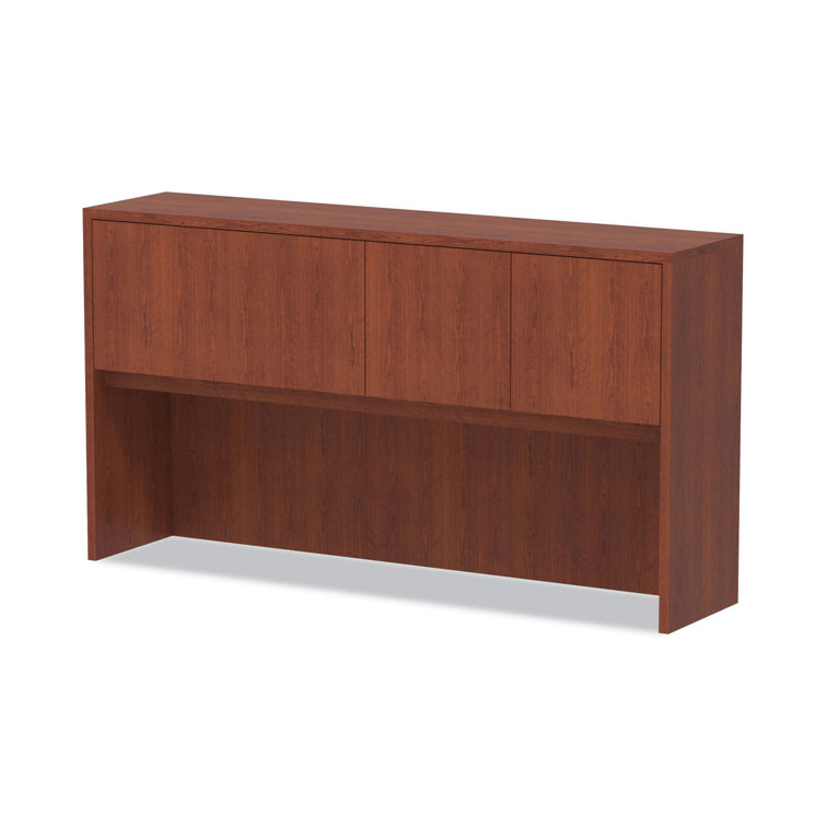Medium Cherry 35'' H Hutch with Doors and Compartments