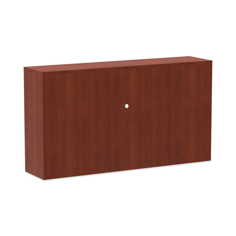 Medium Cherry 35'' H Hutch with Doors and Compartments