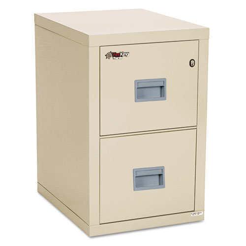 Parchment 2-Drawer Fireproof and Water-Resistant Vertical Filing Cabinet