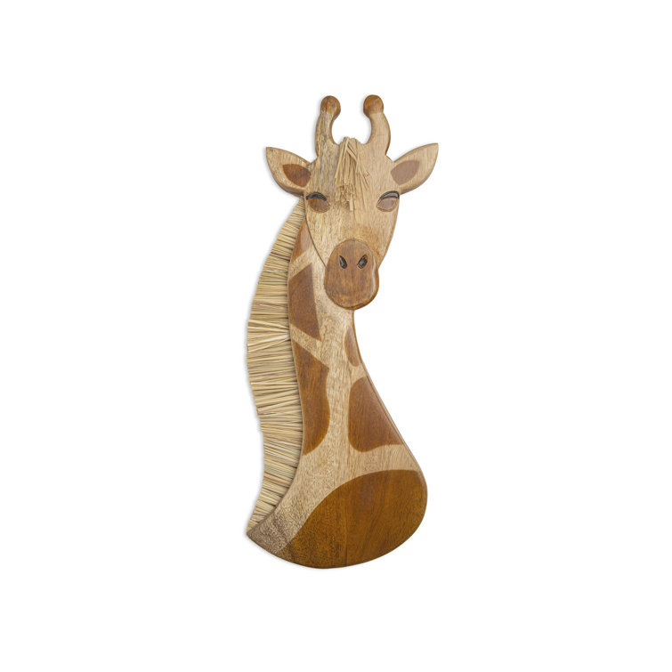 Handcrafted Wooden Giraffe Wall Decor for Nursery