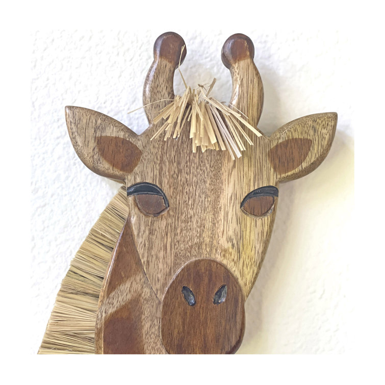 Handcrafted Wooden Giraffe Wall Decor for Nursery