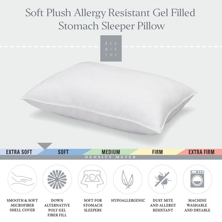 White Hypoallergenic Polyester King Pillows, Set of 4