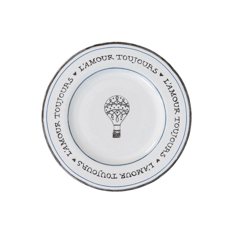 Handcrafted White Ceramic Round Appetizer Plate