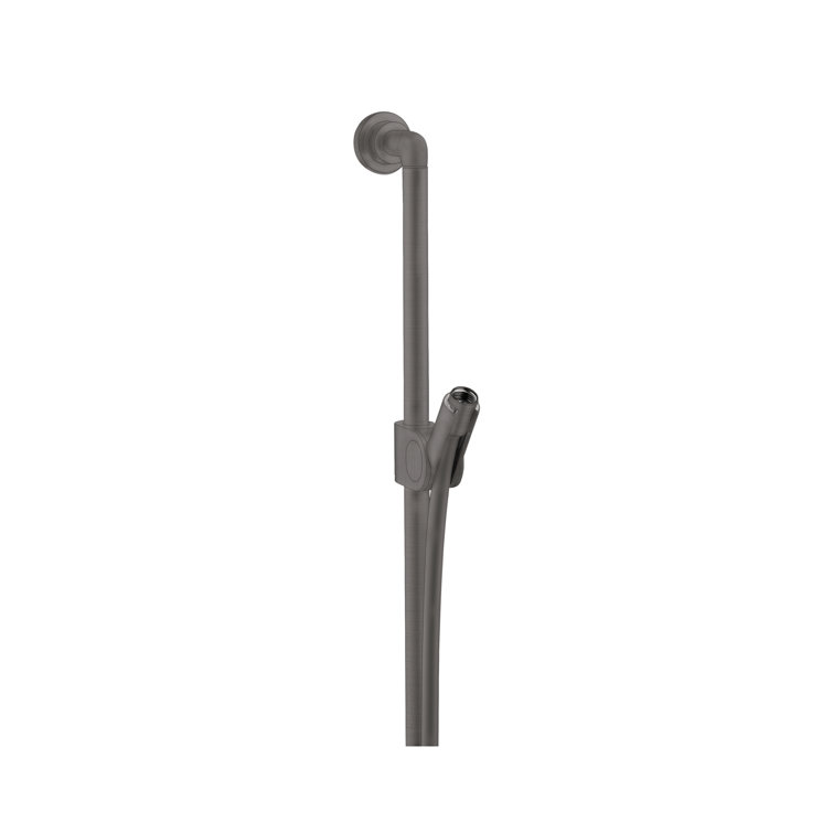 36" Brushed Black Chrome Wall Slide Bar