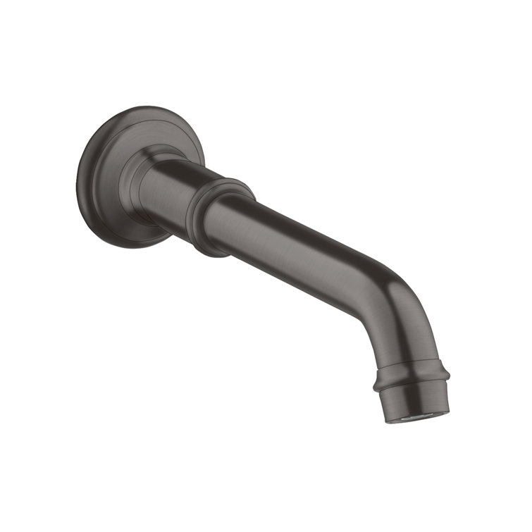 Brushed Black Chrome Wall Mounted Tub Spout