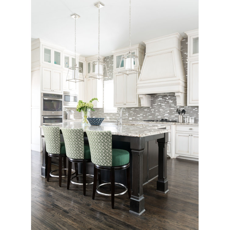 Mini Sylvan Polished Nickel LED Pendant with Ivory Silk Shade