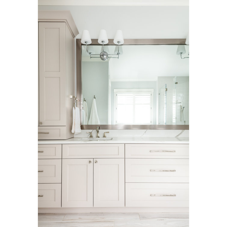 Sylvan Chrome 3-Light Vanity with Glass Shades