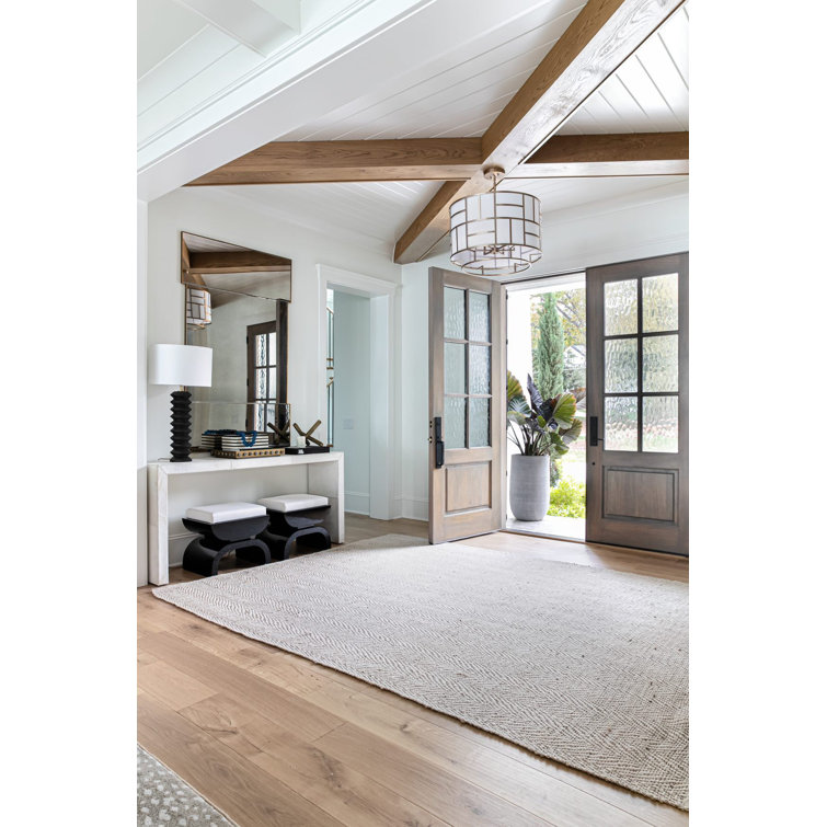 Vibrant Gold 6-Light Chandelier with White Silk Shade