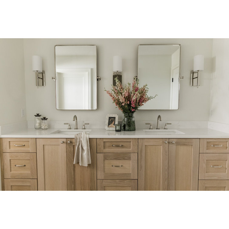 Polished Nickel 1-Light Sconce with White Silk Shade